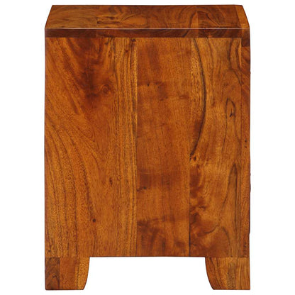 Comodino 35x35x45 cm in Legno Massello di Acacia