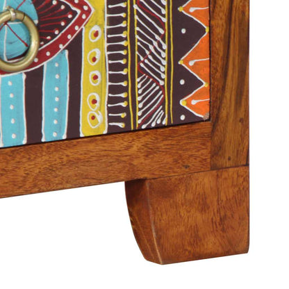 Comodini 2 pz 35x35x45 cm in Legno Massello di Acacia - homemem39