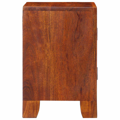 Comodini 2 pz 40x30x45 cm in Legno Massello di Acacia | homemem39