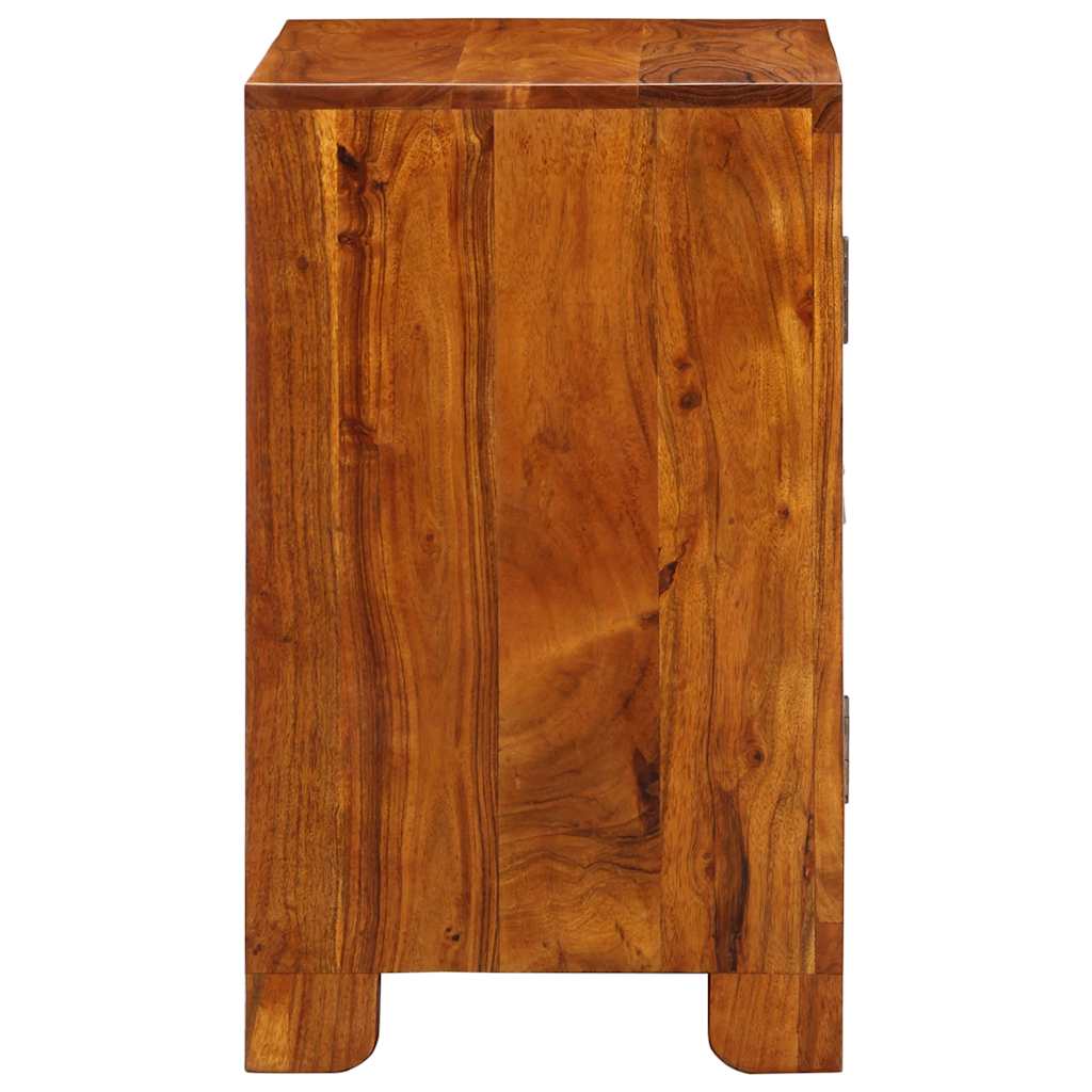 Credenza Multicolore 50x35x60 in Legno Massello di Acacia - homemem39