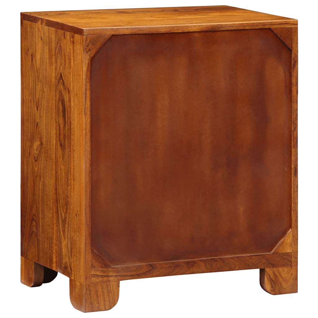 Credenza Multicolore 50x35x60 in Legno Massello di Acacia - homemem39