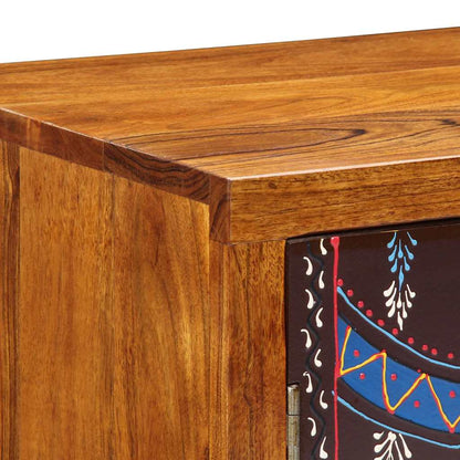 Credenza Multicolore 50x35x60 in Legno Massello di Acacia - homemem39