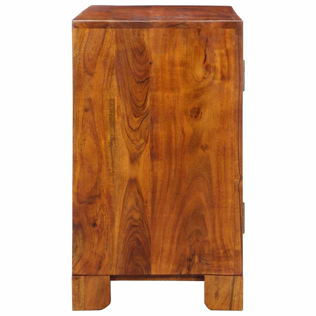 Credenza Multicolore 90x35x60 in Legno Massello di Acacia | homemem39