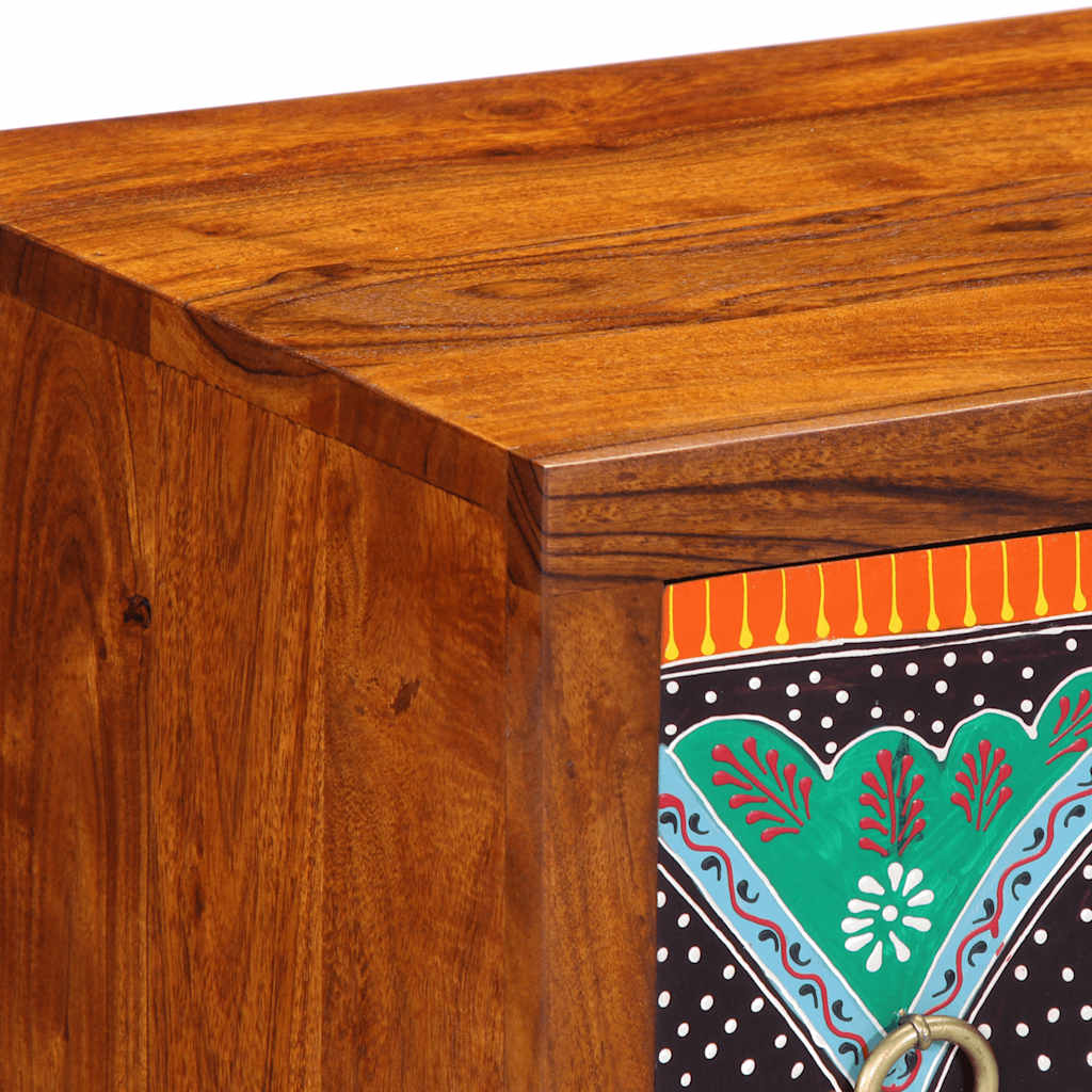 Credenza Multicolore 50x35x60 in Legno Massello di Acacia | homemem39
