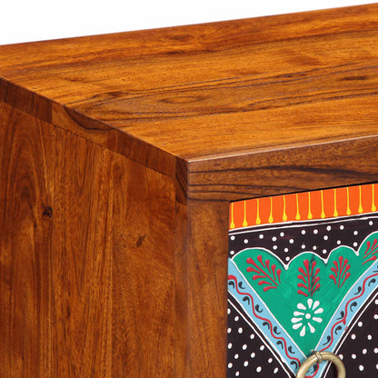 Credenza Multicolore 50x35x60 in Legno Massello di Acacia | homemem39