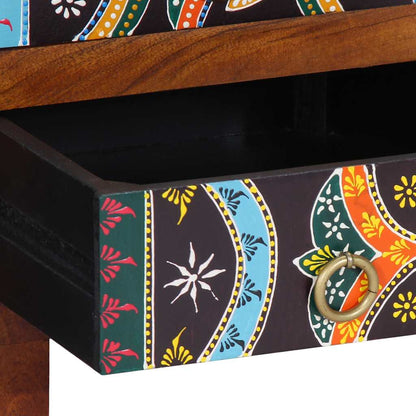 Credenza Multicolore 50x35x60 in Legno Massello di Acacia | homemem39