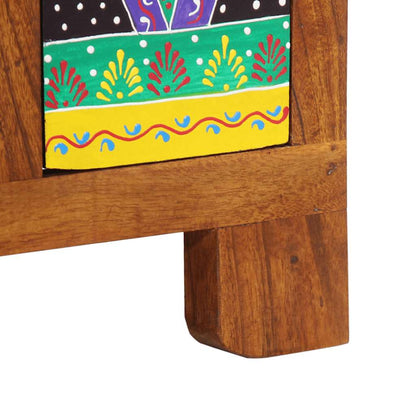 Credenza Multicolore 50x35x60 in Legno Massello di Acacia | homemem39