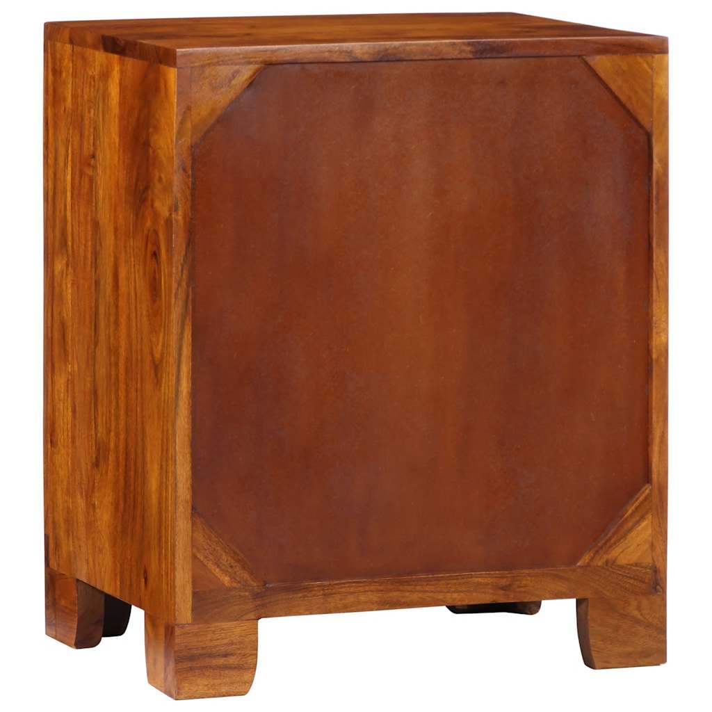 Credenza Multicolore 50x35x60 in Legno Massello di Acacia - homemem39