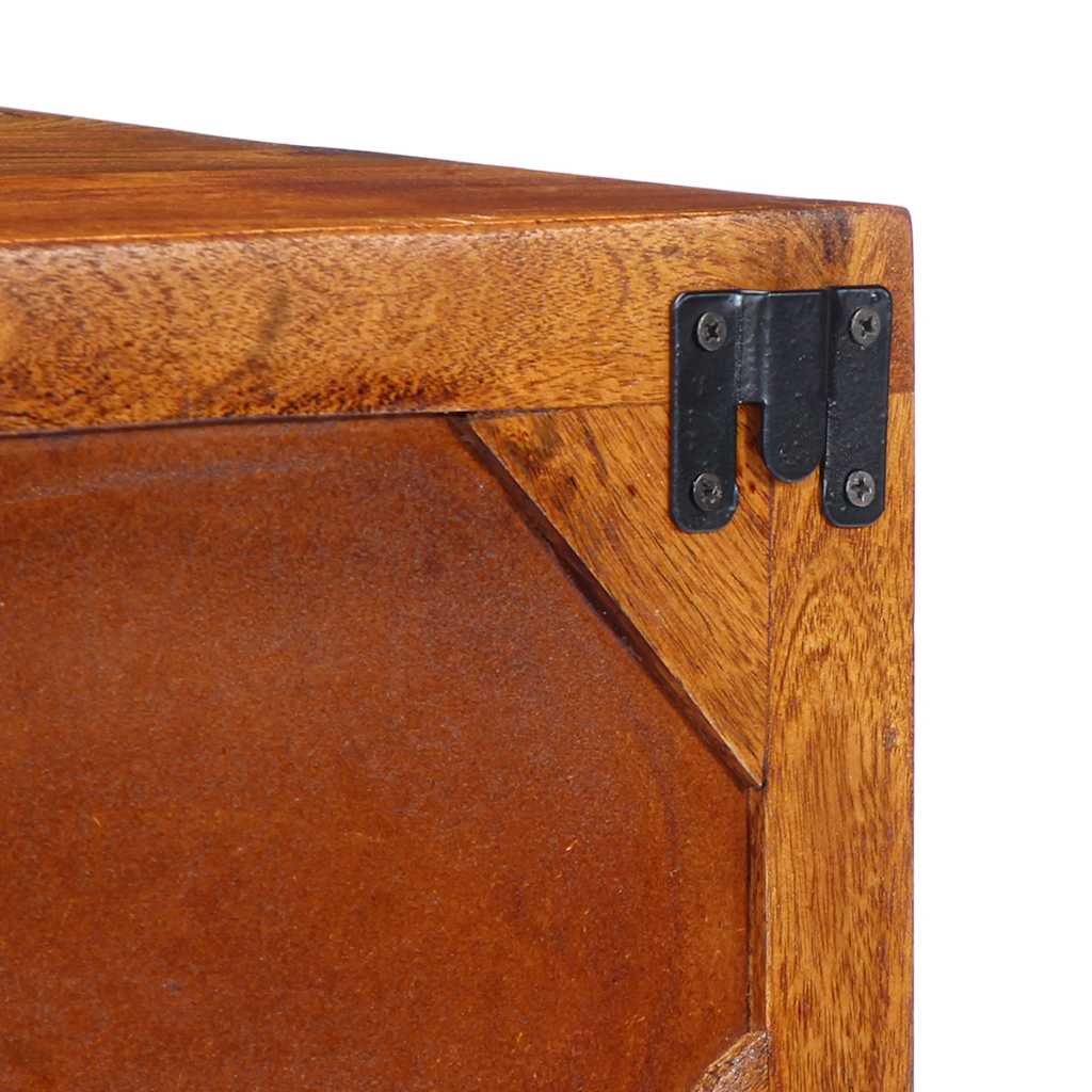 Mobile TV a Parete Multicolore 100x30x22 Legno Massello Acacia | homemem39