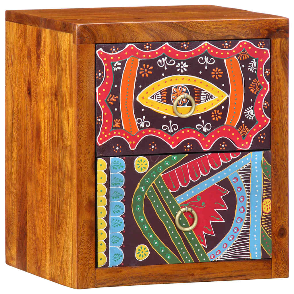 Armadio da Notte con cassetto 2 pcs Marrone 35 x 30 x 40 cm