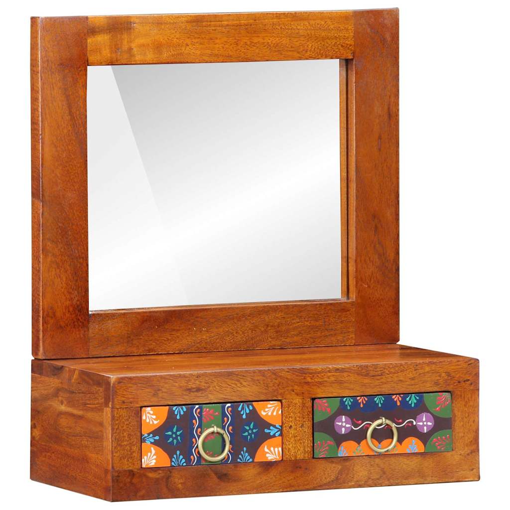 Armadietto a muro con cassetto Marrone 40 x 20 x 50 cm