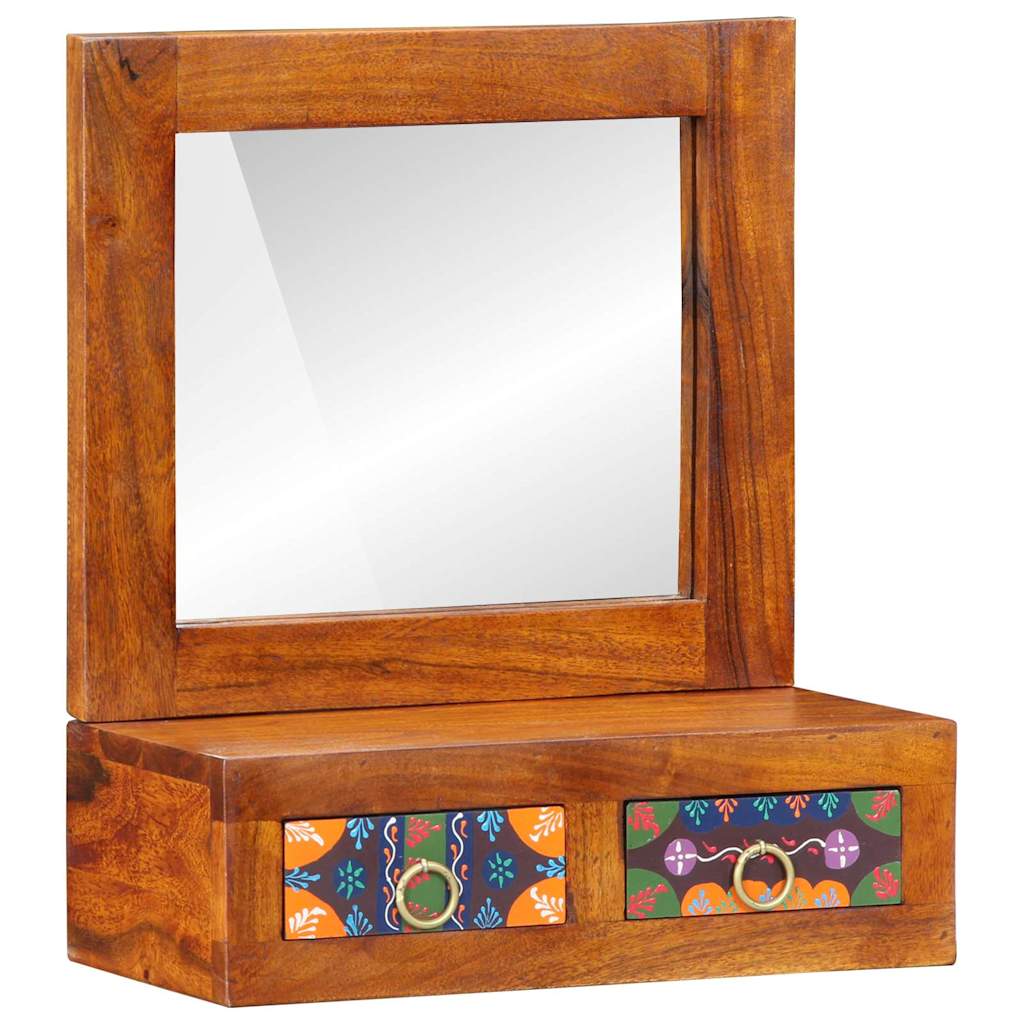 Armadietto a muro con cassetto Marrone 40 x 20 x 50 cm