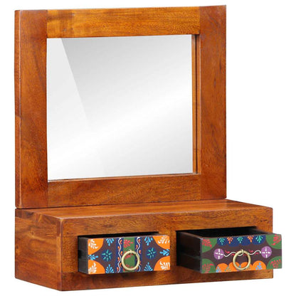 Armadietto a muro con cassetto Marrone 40 x 20 x 50 cm