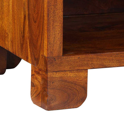 Porta telefono Marrone 40 x 35 x 75 cm Legno massello di acacia - homemem39