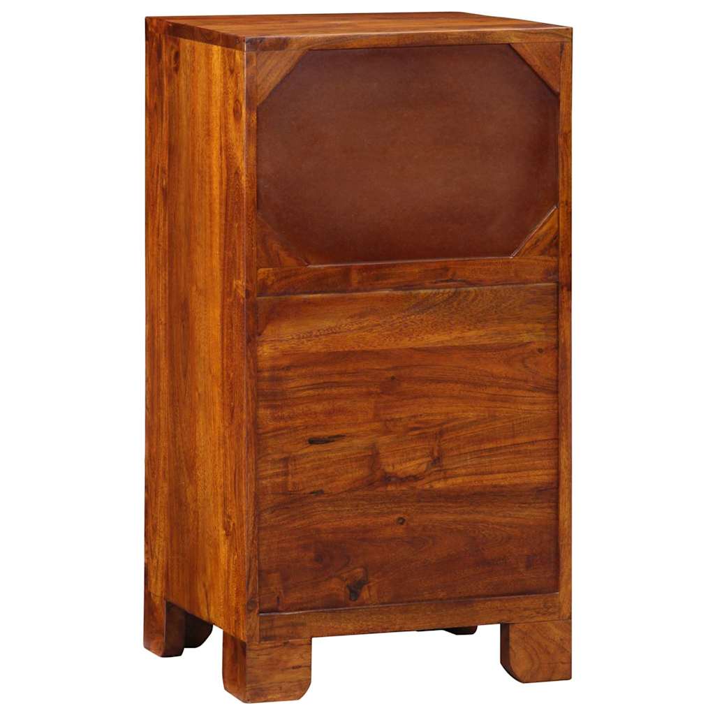 Porta telefono Marrone 40 x 35 x 75 cm Legno massello di acacia - homemem39