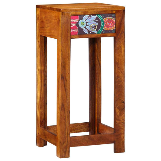 Porta telefono Marrone 35 x 35 x 75 cm Legno massello di acacia