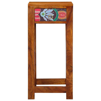 Porta telefono Marrone 35 x 35 x 75 cm Legno massello di acacia