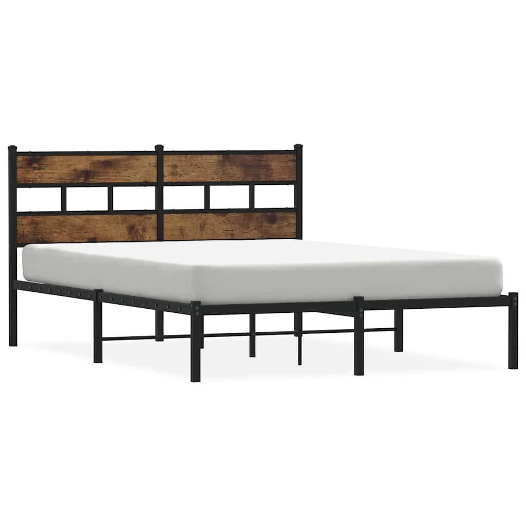 Giroletto senza Materaso in Metallo Rovere Fumo 150x200 cm | homemem39