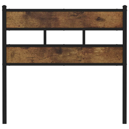 Testiera di Ricambio Rovere Fumo 80 cm in Ferro e Truciolato | homemem39