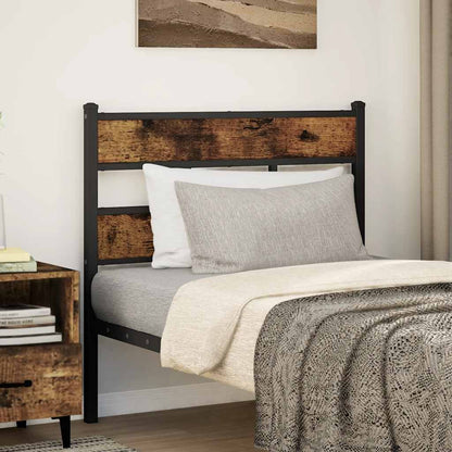 Testiera di Ricambio Rovere Fumo 80 cm in Ferro e Truciolato | homemem39
