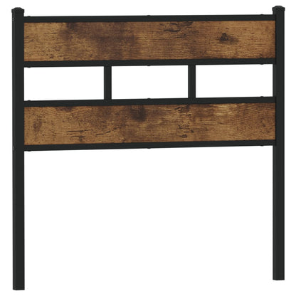 Testiera Rovere Fumo 100 cm in Ferro e Truciolato - homemem39