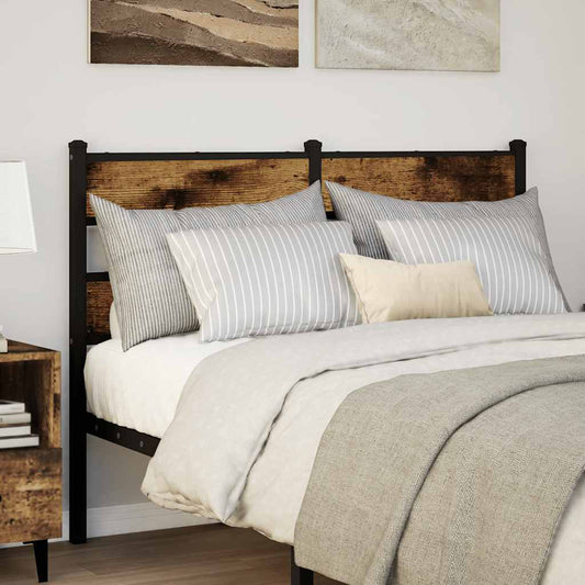 Testiera di Ricambio Rovere Fumo 120 cm in Ferro e Truciolato | homemem39