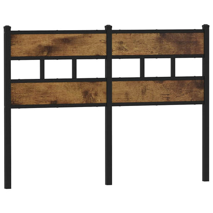 Testiera di Ricambio Rovere Fumo 135 cm in Ferro e Legno Multistrato | homemem39