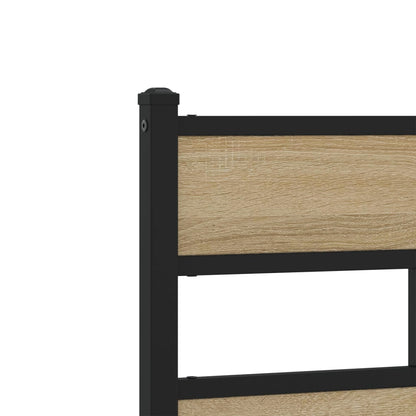 Giroletto senza Materaso in Metallo Rovere Sonoma 90x190 cm | homemem39