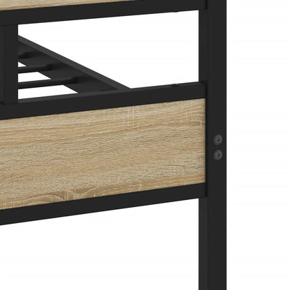 Giroletto senza Materaso in Metallo Rovere Sonoma 90x190 cm | homemem39