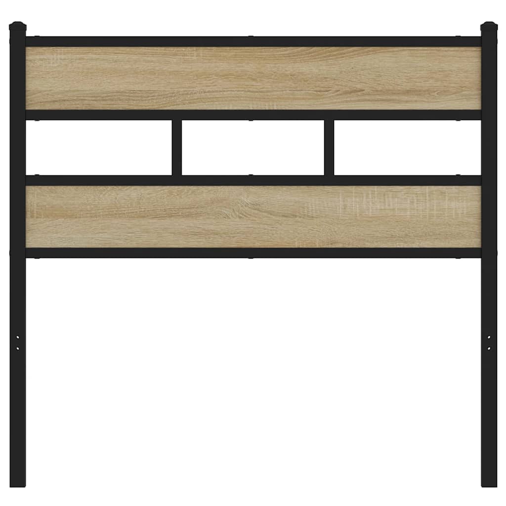 Testiera di Ricambio Rovere Sonoma 107 cm in Ferro e Legno Multistrato | homemem39