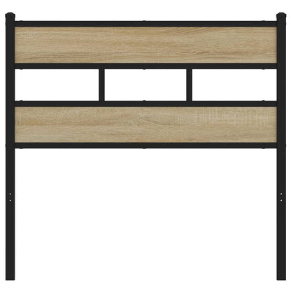 Testiera di Ricambio Rovere Sonoma 107 cm in Ferro e Legno Multistrato | homemem39