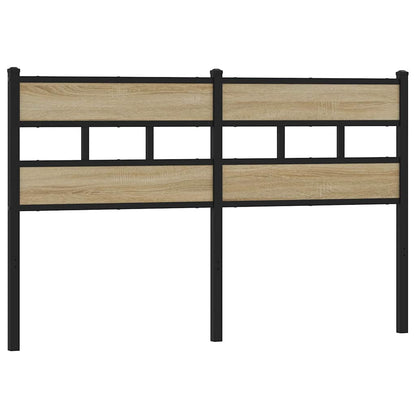 Testiera di Ricambio Rovere Sonoma 150 cm in Ferro e Legno Multistrato | homemem39