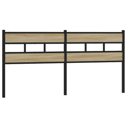 Testiera di Ricambio Rovere Sonoma 180 cm in Ferro e Legno Multistrato | homemem39