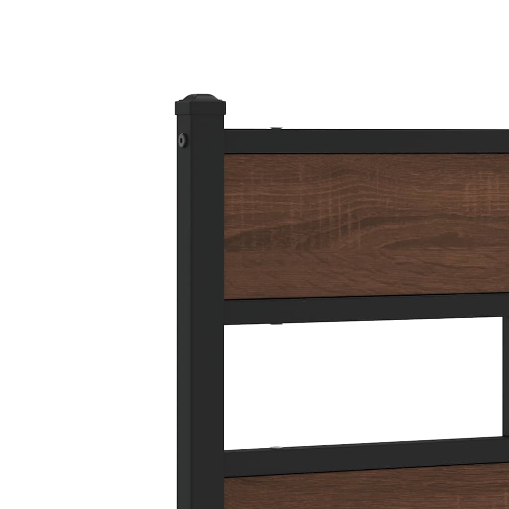 Giroletto senza Materasso con Testiera Rovere Marrone 190x200cm | homemem39