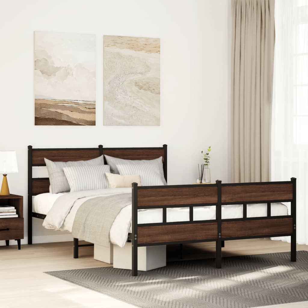 Giroletto senza Materasso con Testiera e Pediera 137x190 cm | homemem39