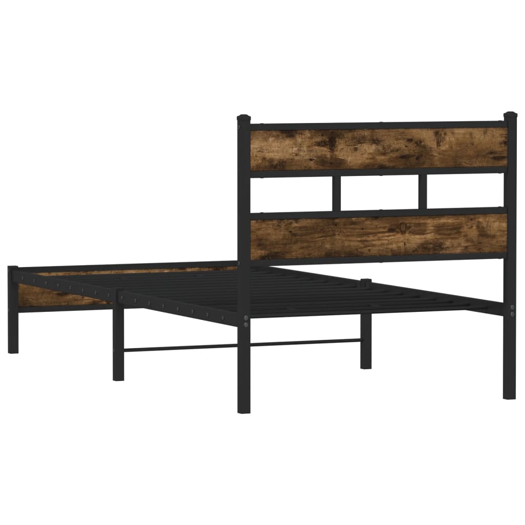 Giroletto senza Materasso con Testiera Rovere Sonoma 107x203cm | homemem39