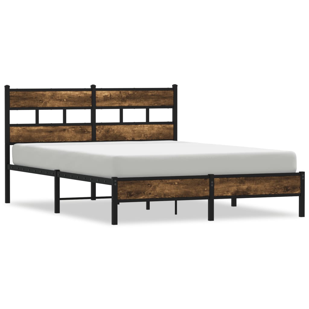 Giroletto senza Materasso con Testiera Rovere Sonoma 140x190 cm | homemem39
