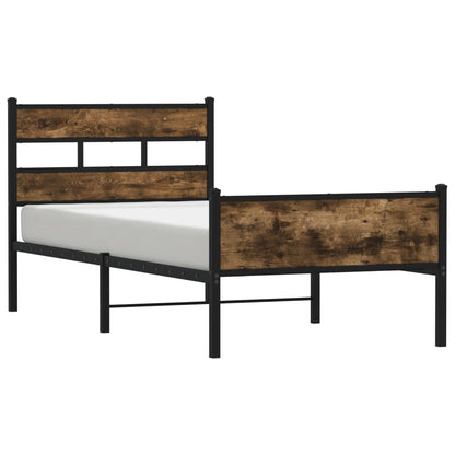 Giroletto senza Materasso Rovere Fumo 100x200 cm in Truciolato | homemem39
