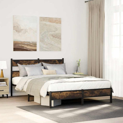 Giroletto senza Materasso Rovere Fumo 100x200 cm in Truciolato | homemem39