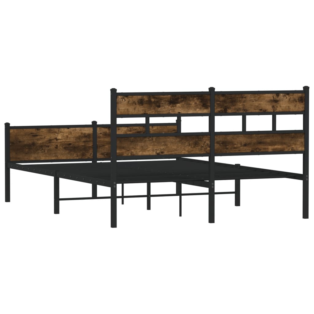 Giroletto senza Materasso Rovere Fumo 137x190 cm in Truciolato | homemem39
