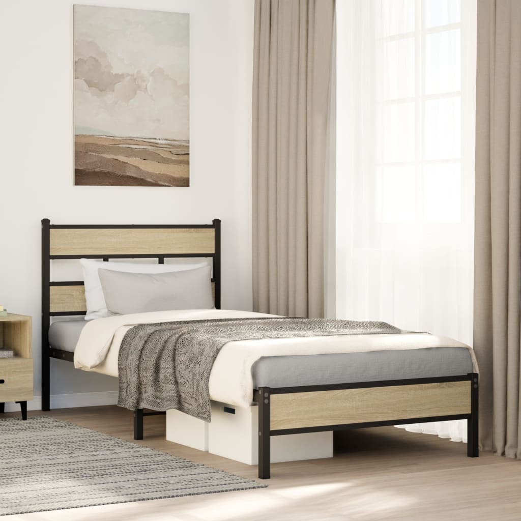 Giroletto senza Materasso Rovere Sonoma 75x190 cm in Truciolato | homemem39