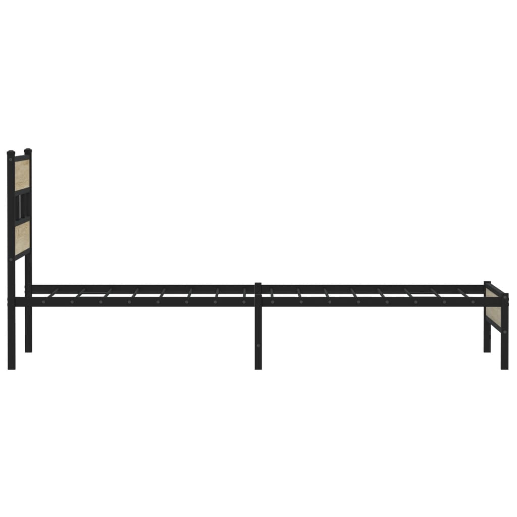 Giroletto senza Materasso Rovere Sonoma 90x200 cm in Truciolato | homemem39