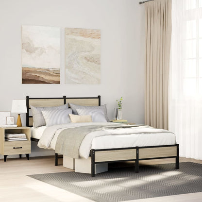 Giroletto senza Materasso Rovere Sonoma 120x200cm in Truciolato | homemem39