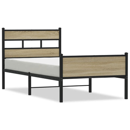 Giroletto senza Materasso Rovere Sonoma 107x200cm in Truciolato | homemem39
