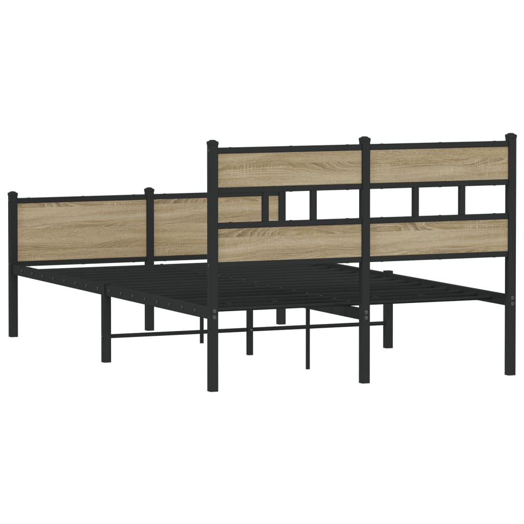 Giroletto senza Materasso Rovere Sonoma 120x190cm in Truciolato | homemem39