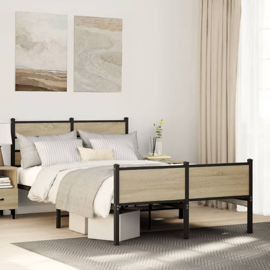 Giroletto senza Materasso Rovere Sonoma 120x190cm in Truciolato | homemem39