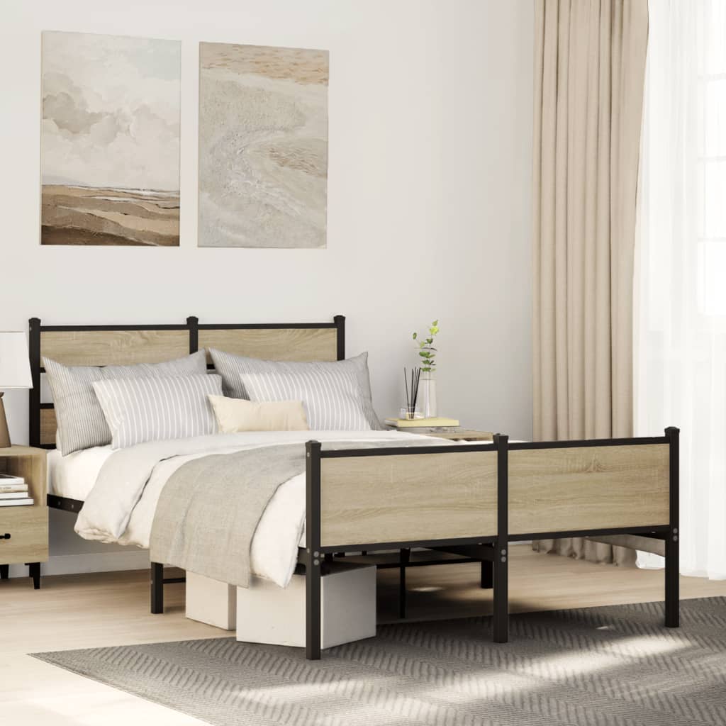 Giroletto senza Materasso Rovere Sonoma 120x200cm in Truciolato | homemem39