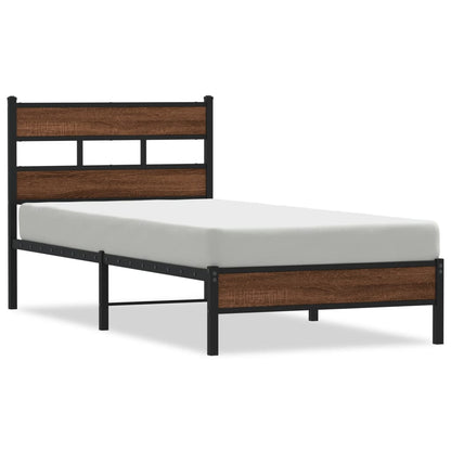 Giroletto senza Materasso Rovere Marrone 80x200cm in Truciolato | homemem39