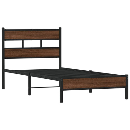 Giroletto senza Materasso Rovere Marrone 90x190cm in Truciolato | homemem39