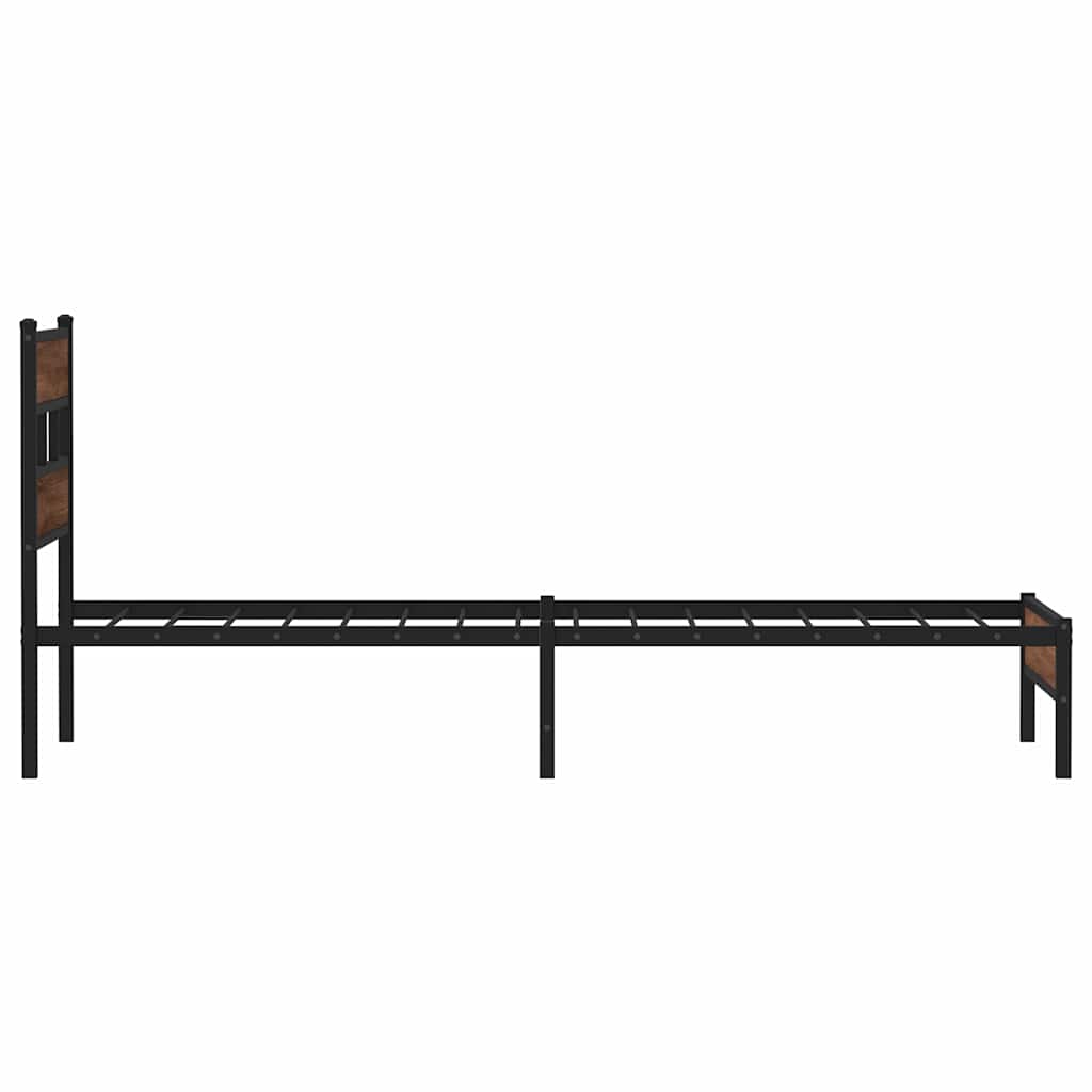 Giroletto senza Materasso Rovere Marrone 90x200cm in Truciolato | homemem39